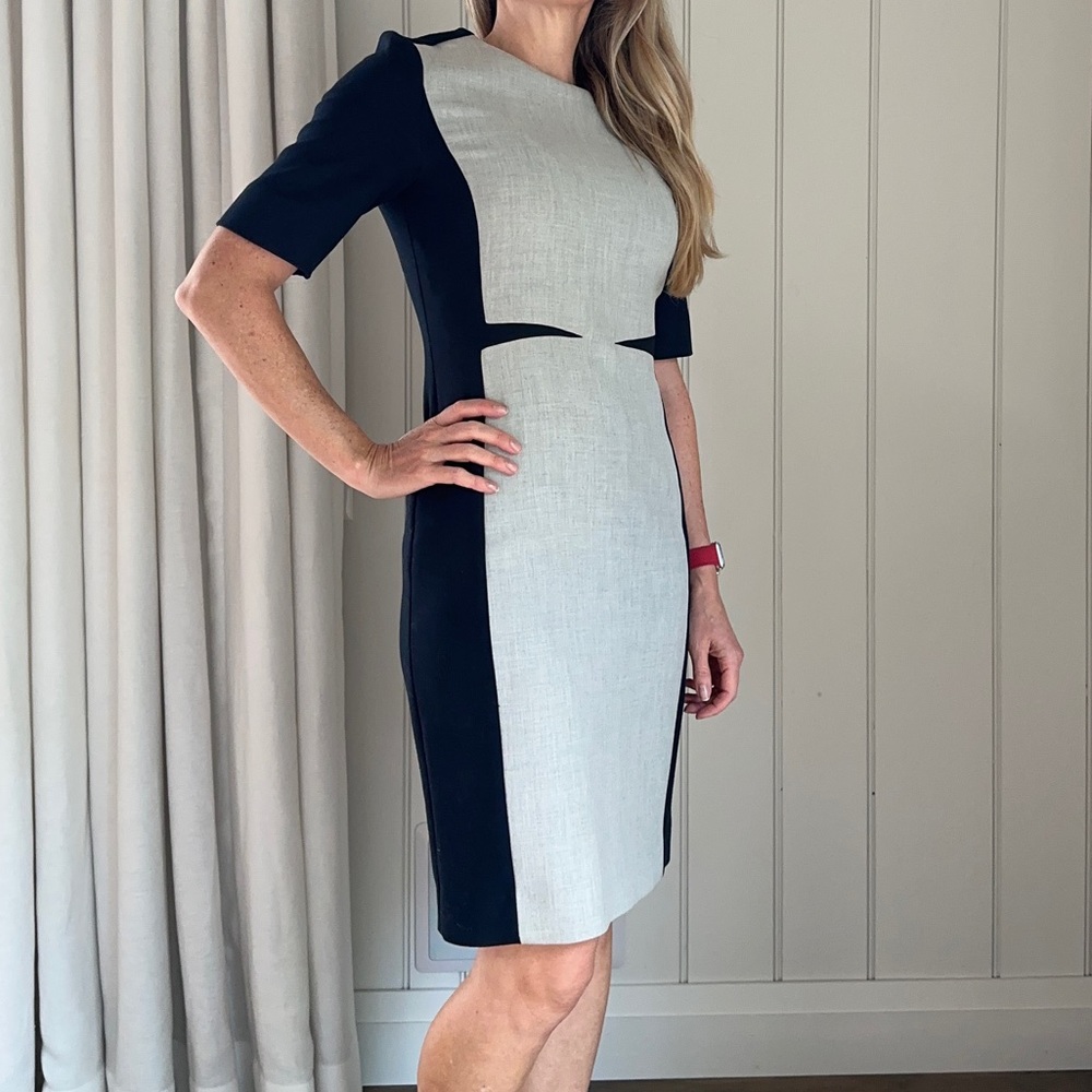 COS Dress. Grey & Navy. Size 36